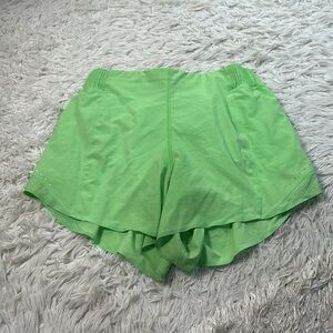 Lululemon Hotty Hot High-Rise Short 4" *Special Edition Scream Green Light